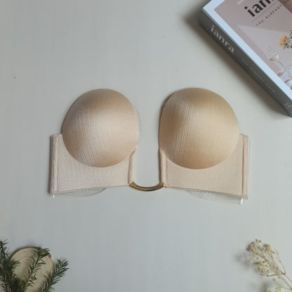 Invisible Lift Bra - Seamless, Strapless, Push-Up, Scoop Design, Comfortable, Breathable, Adjustable, Reusable, Women's Lingerie & Underwear Accessories for Everyday Wear