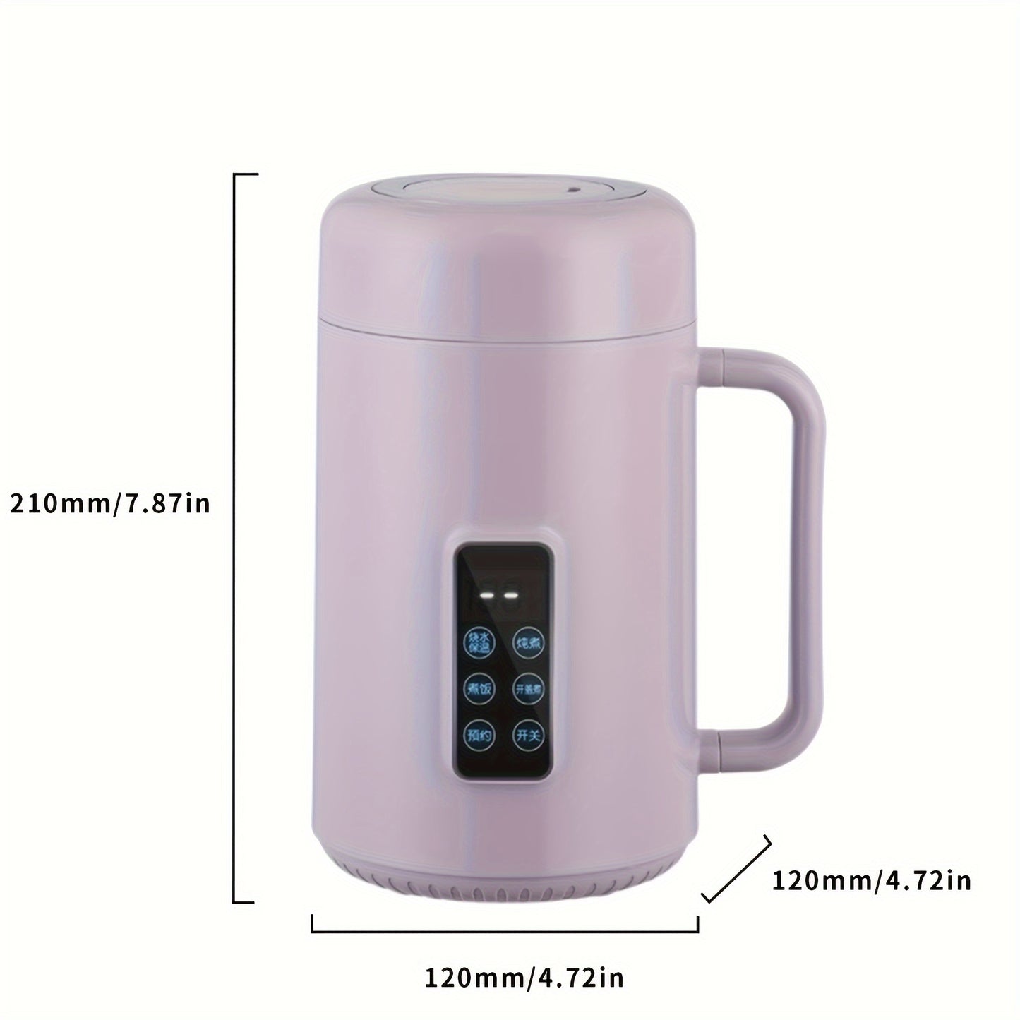 12-Hour Multi-Functional Portable Cooker - Electric Kettle for Soup, Porridge, Stew, Noodles, and Drinks - Compact Smart Household Appliance with Integrated Boil Pot for Convenient Cooking