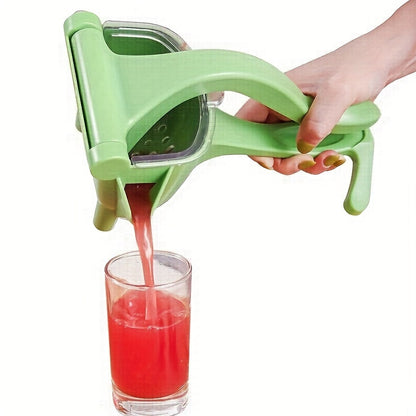 1pc Handheld Manual Citrus Juicer - Multifunctional Lemon & Orange Squeezer, Durable Plastic, Essential Kitchen Gadget