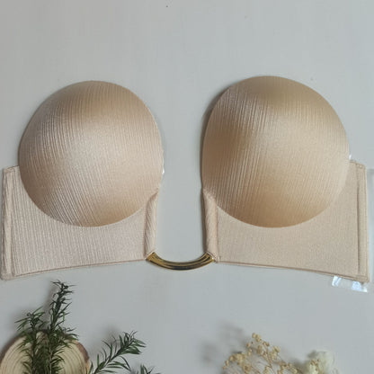 Invisible Lift Bra - Seamless, Strapless, Push-Up, Scoop Design, Comfortable, Breathable, Adjustable, Reusable, Women's Lingerie & Underwear Accessories for Everyday Wear