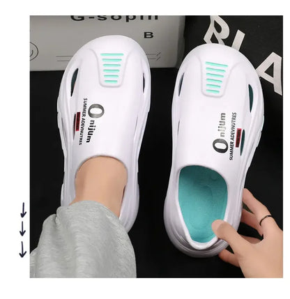 Men Summer Comfortable Beach Sandals Male Flip Flops Outdoor Thick Soft Clogs Casual Man Water Garden Shoes Women Beach Slippers