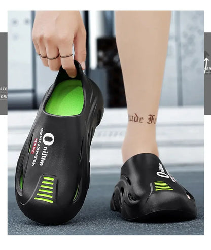 Men Summer Comfortable Beach Sandals Male Flip Flops Outdoor Thick Soft Clogs Casual Man Water Garden Shoes Women Beach Slippers