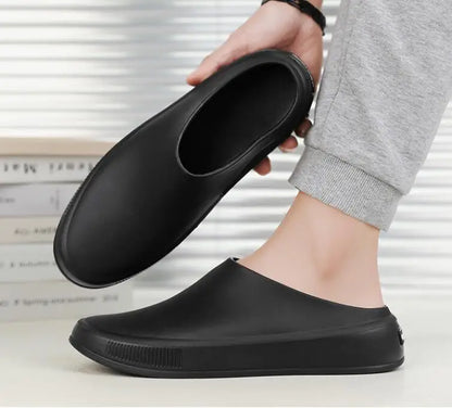 Classic Men's Solid EVA Summer Slippers High Quality Mens Casual Waterproof Shoes Men Slip-on Outdoor Slipper Man Beach Slides