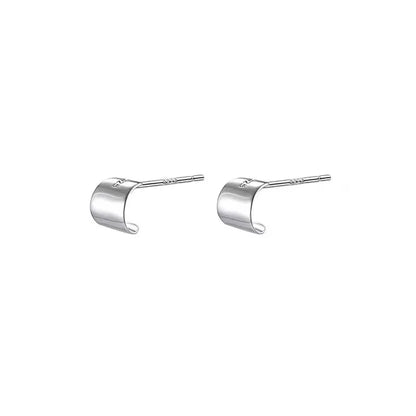 Unique Geometric Irregular Striped Large Ear Buckle Earrings for Women Creative Metal Gold Color Fan Shaped Earring Jewelry Gift