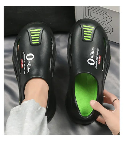 Men Summer Comfortable Beach Sandals Male Flip Flops Outdoor Thick Soft Clogs Casual Man Water Garden Shoes Women Beach Slippers