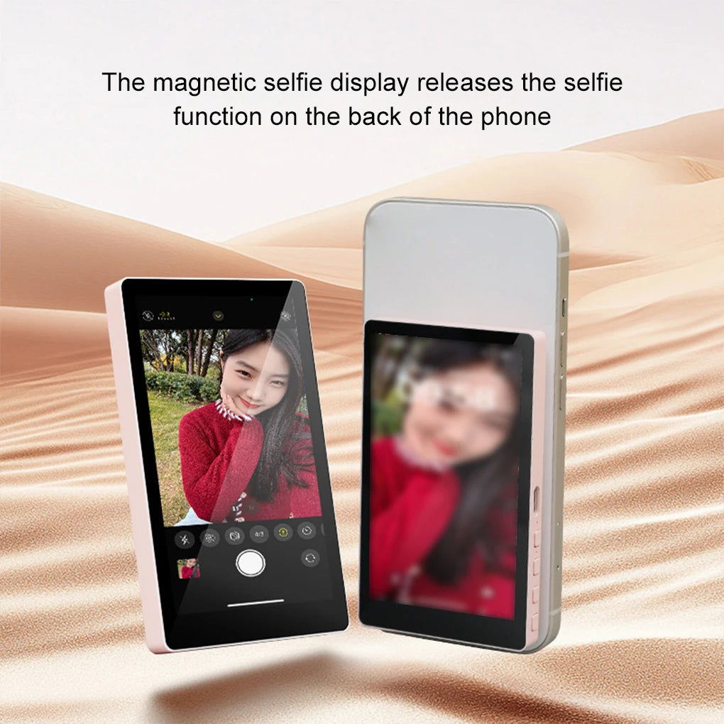 Smartphone Wireless Magnetic Monitor Screen For Smartphone Magsafe Vlog Live Stream Video Recording for iPhone Android phone