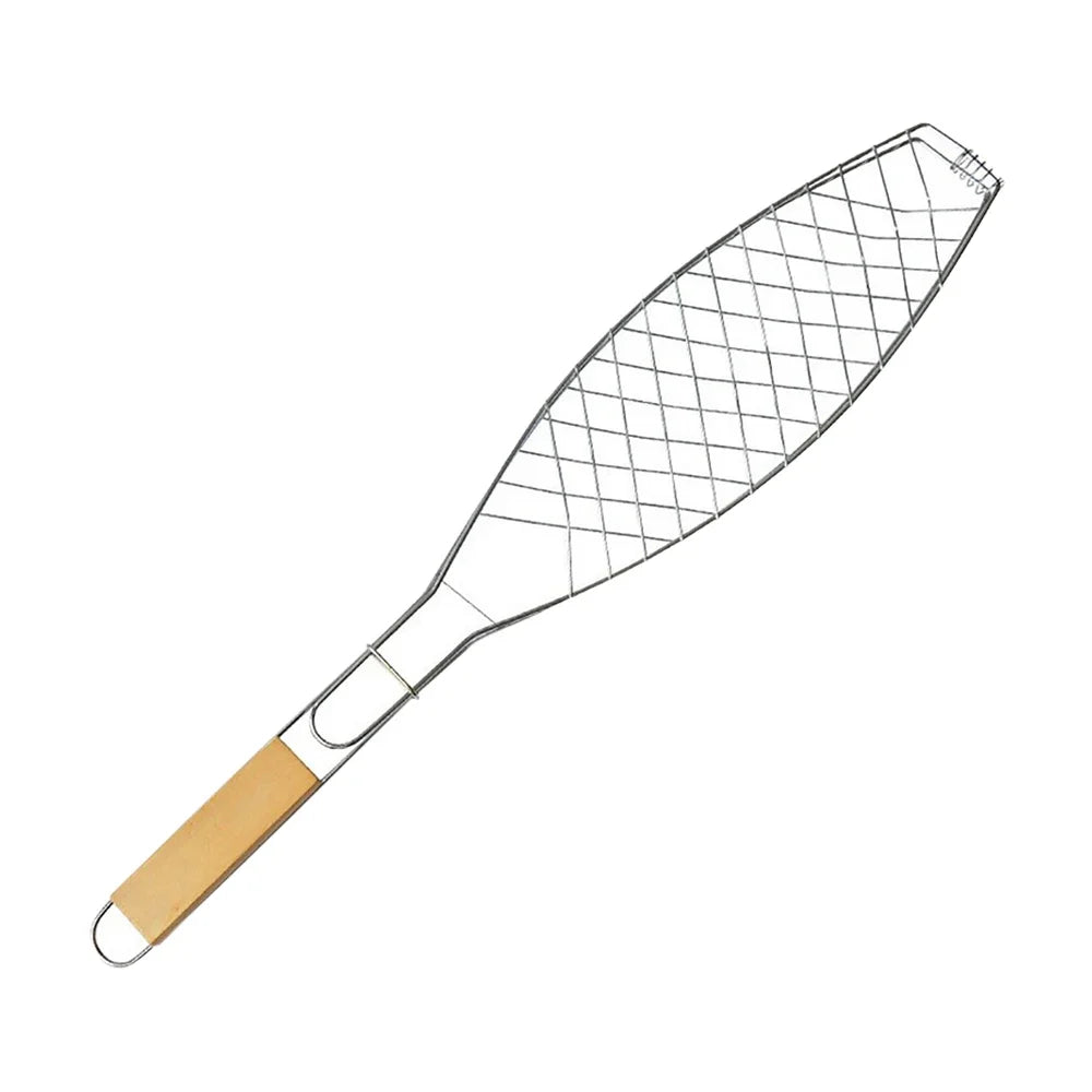 Roasting Fish Grilling BBQ Grill Basket Vegetable Folding Handle Nonstick Outdoor Barbecue Cookware Tool Mesh BBQ Cooking Grills