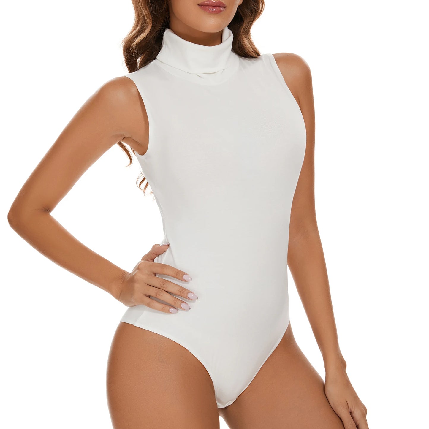 Sleeveless High Neck Bodysuit New Women's Sexy Skinny Jumpsuit Butt Lifter Smooth Body Shaper Belly Corset Female Clothing