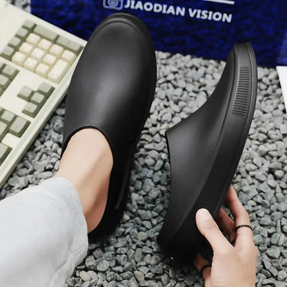 Classic Men's Solid EVA Summer Slippers High Quality Mens Casual Waterproof Shoes Men Slip-on Outdoor Slipper Man Beach Slides