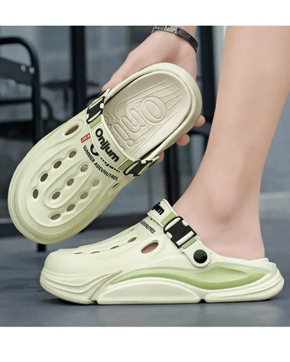Men Summer Massage Slippers Outdoor Beach Sandals Women Soft Clogs Garden Bottom Indoor Flip Flops Male Sandals Casual Shoes
