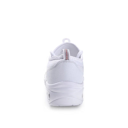 Breathable Women's Jazz Shoes Lace-up Modern Dance Shoes Lady Comfortable Air Cushion Platform Sneakers for Dancing Walking