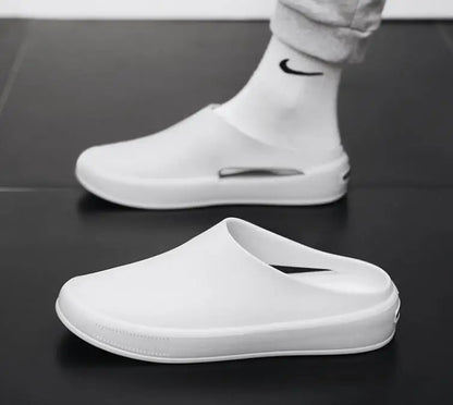 Classic Men's Solid EVA Summer Slippers High Quality Mens Casual Waterproof Shoes Men Slip-on Outdoor Slipper Man Beach Slides