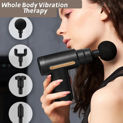 2024 Hot USB Mini Massage Gun Fascia Machine Muscle Relaxation Vibrating Gun Rod Massage Fitness Equipment Neck Grab Fascia Gun