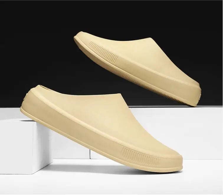 Classic Men's Solid EVA Summer Slippers High Quality Mens Casual Waterproof Shoes Men Slip-on Outdoor Slipper Man Beach Slides