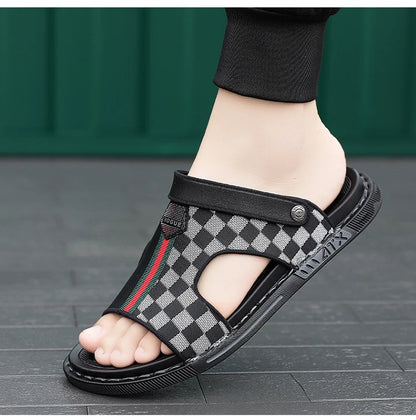 Men's Slippers Summer 2024 Beach Slippers High Quality Non-Slip Flip Flops Soft Sole Outdoor Indoor Slides Slippers Male