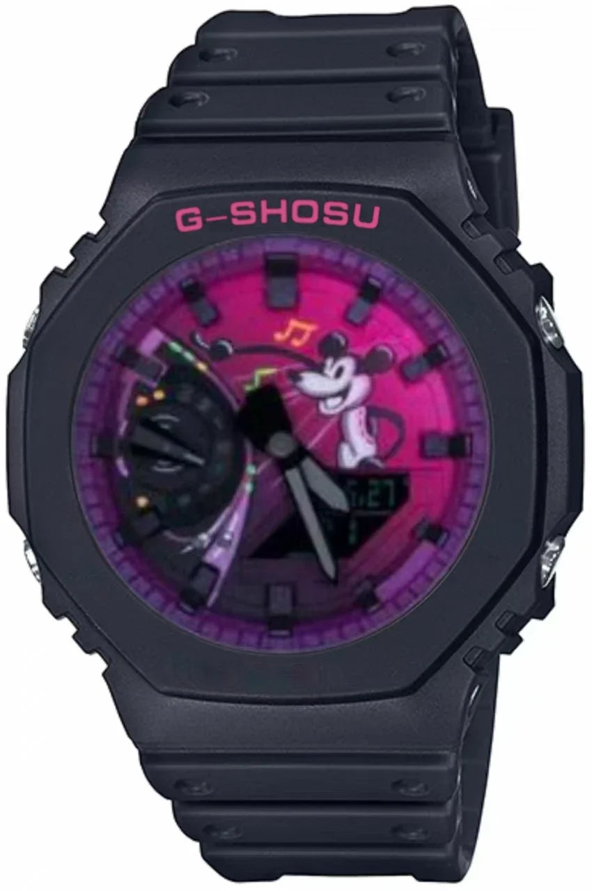 Comic Sport Electronic Unisex Watch Full Function LED Dual Display World Time Large Dial