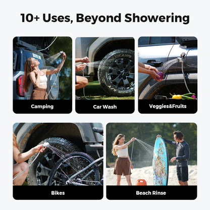 FLEXTAILGEAR Outdoor Camping TINY SHOWER IPX7 Waterproof Portable Electric Shower Pump for Outdoor and Home Cleaning
