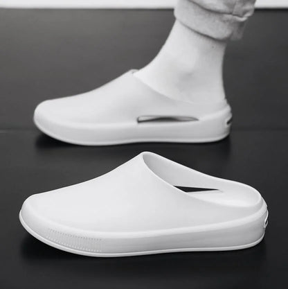 Classic Men's Solid EVA Summer Slippers High Quality Mens Casual Waterproof Shoes Men Slip-on Outdoor Slipper Man Beach Slides