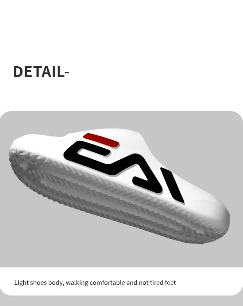 Extra-thick Sole Men Soft Air Cushion Casual Slippers EVA Sandals Fashion Flip Flops Outdoor Summer Seaside Beach Shoes