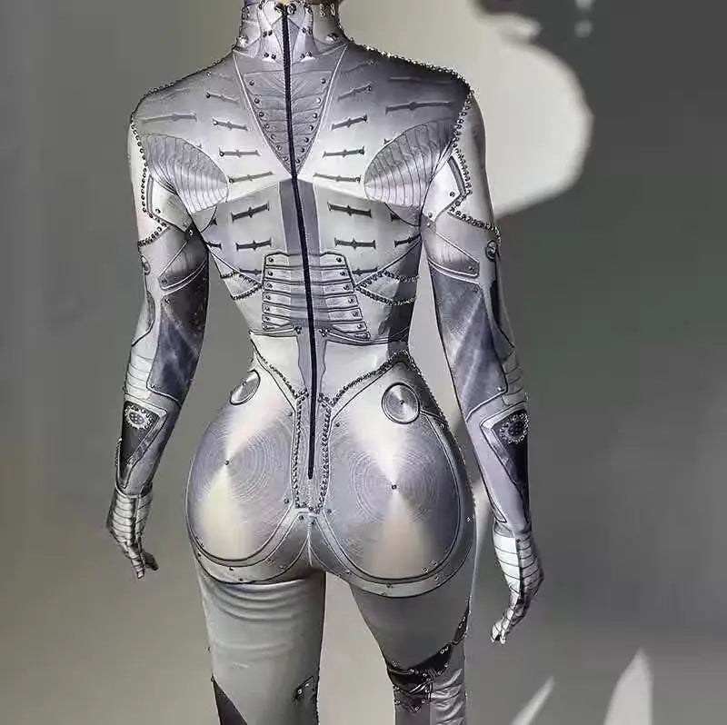 New mechanical jumpsuits, professional dance outfits, bar, club, birthday party, dinner