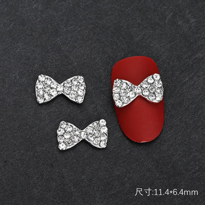 10Pcs Ballet Dance Shoes 3D Nail Charms 8mm Pink Metal Dance Shoes Ribbon Nail Art DIY Kawaii Ballet Bows Manicure Supplies &*&