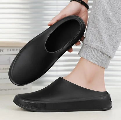 Classic Men's Solid EVA Summer Slippers High Quality Mens Casual Waterproof Shoes Men Slip-on Outdoor Slipper Man Beach Slides