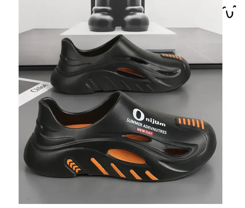 Men Summer Comfortable Beach Sandals Male Flip Flops Outdoor Thick Soft Clogs Casual Man Water Garden Shoes Women Beach Slippers