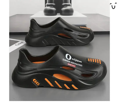 Men Summer Comfortable Beach Sandals Male Flip Flops Outdoor Thick Soft Clogs Casual Man Water Garden Shoes Women Beach Slippers