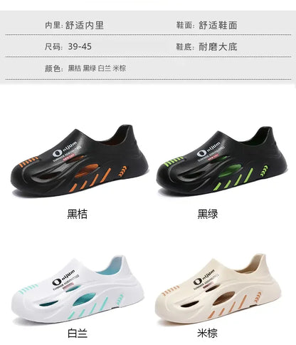 Men Summer Comfortable Beach Sandals Male Flip Flops Outdoor Thick Soft Clogs Casual Man Water Garden Shoes Women Beach Slippers