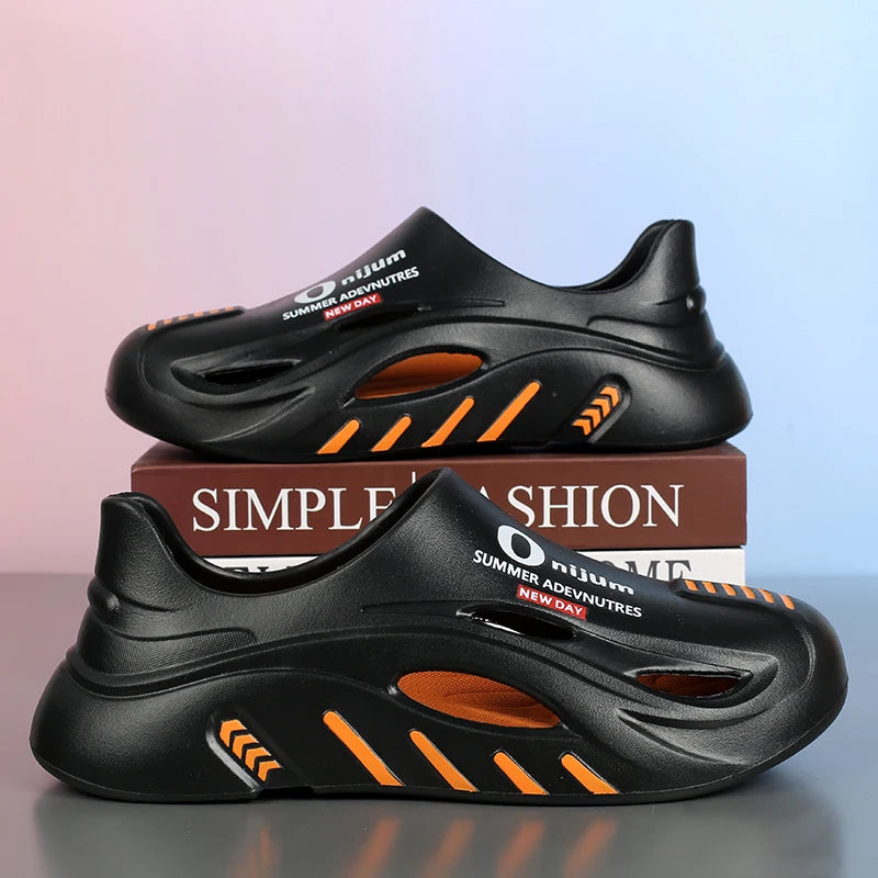 Men Summer Comfortable Beach Sandals Male Flip Flops Outdoor Thick Soft Clogs Casual Man Water Garden Shoes Women Beach Slippers