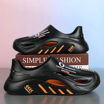 Men Summer Comfortable Beach Sandals Male Flip Flops Outdoor Thick Soft Clogs Casual Man Water Garden Shoes Women Beach Slippers