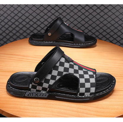Men's Slippers Summer 2024 Beach Slippers High Quality Non-Slip Flip Flops Soft Sole Outdoor Indoor Slides Slippers Male