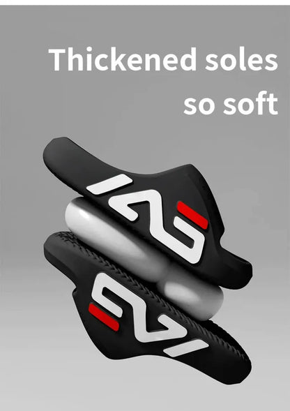Extra-thick Sole Men Soft Air Cushion Casual Slippers EVA Sandals Fashion Flip Flops Outdoor Summer Seaside Beach Shoes