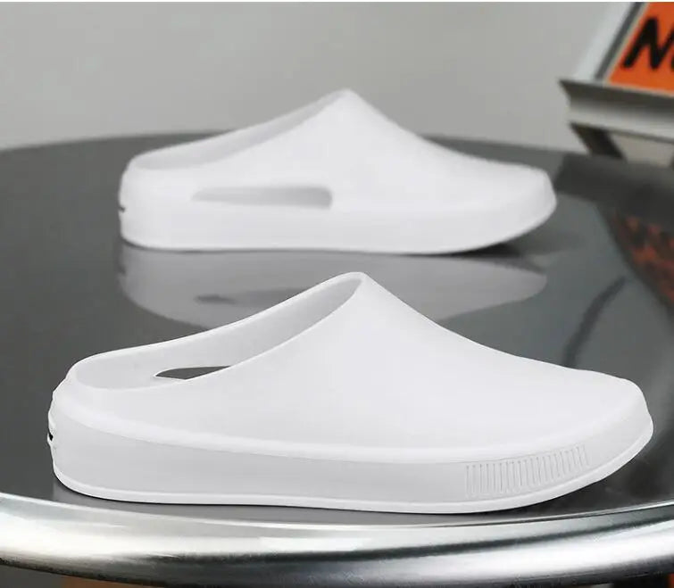 Classic Men's Solid EVA Summer Slippers High Quality Mens Casual Waterproof Shoes Men Slip-on Outdoor Slipper Man Beach Slides
