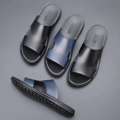 Slippers Outdoor Summer Wear-resistant Anti-slip Joker Trend Soft-soled Men's Casual Shoes.