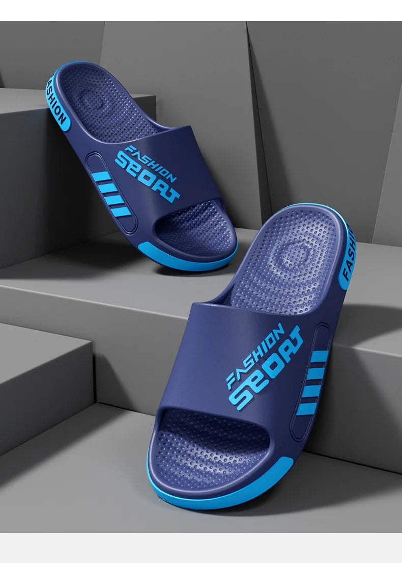 Summer Fashion Slippers For Men Sport Outdoor Sandals Bathroom Non-skid Indoor And Home Sandals For Women Couple Lovers Shoes
