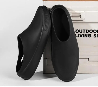 Classic Men's Solid EVA Summer Slippers High Quality Mens Casual Waterproof Shoes Men Slip-on Outdoor Slipper Man Beach Slides