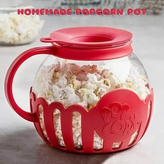 Micro-Pop Microwave Popcorn Popper with Temperature Safe Glass 3-in-1 Lid Measures Kernels and Melts Butter Made Without BPA