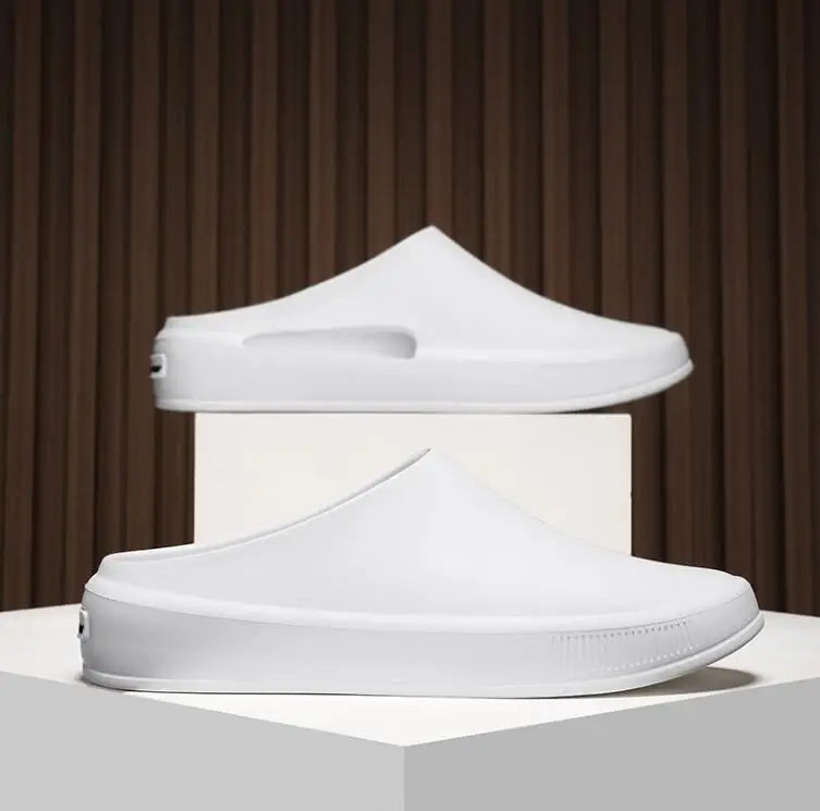 Classic Men's Solid EVA Summer Slippers High Quality Mens Casual Waterproof Shoes Men Slip-on Outdoor Slipper Man Beach Slides