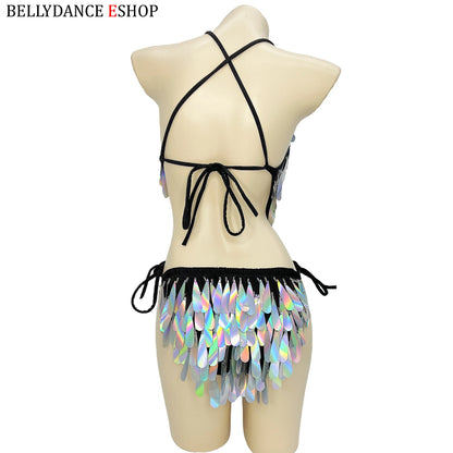 Sparkly Beaded One-Piece Bodysuit Sexy Party Show Club Wear Rave Nightclub Outfit gogo costume Stage Performance Dance Clothes