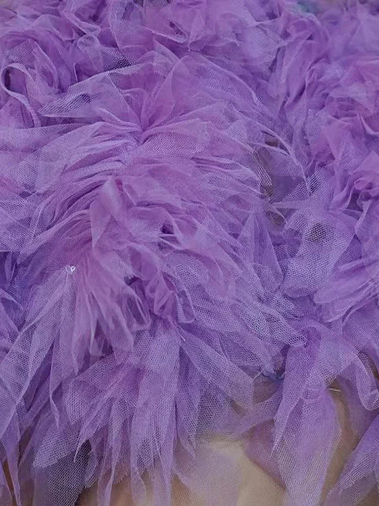 Sparkly Rhinestones Sequins Tube Tutu Mesh Dresses for Women Sexy Birthday Party Prom Evening Dress Photo Shoot Wear