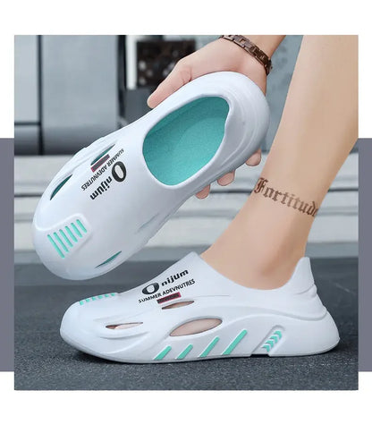 Men Summer Comfortable Beach Sandals Male Flip Flops Outdoor Thick Soft Clogs Casual Man Water Garden Shoes Women Beach Slippers