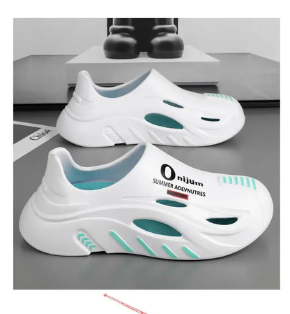 Men Summer Comfortable Beach Sandals Male Flip Flops Outdoor Thick Soft Clogs Casual Man Water Garden Shoes Women Beach Slippers