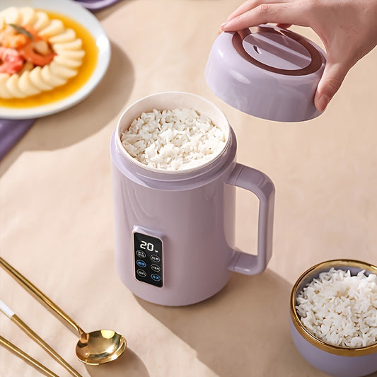 12-Hour Multi-Functional Portable Cooker - Electric Kettle for Soup, Porridge, Stew, Noodles, and Drinks - Compact Smart Household Appliance with Integrated Boil Pot for Convenient Cooking