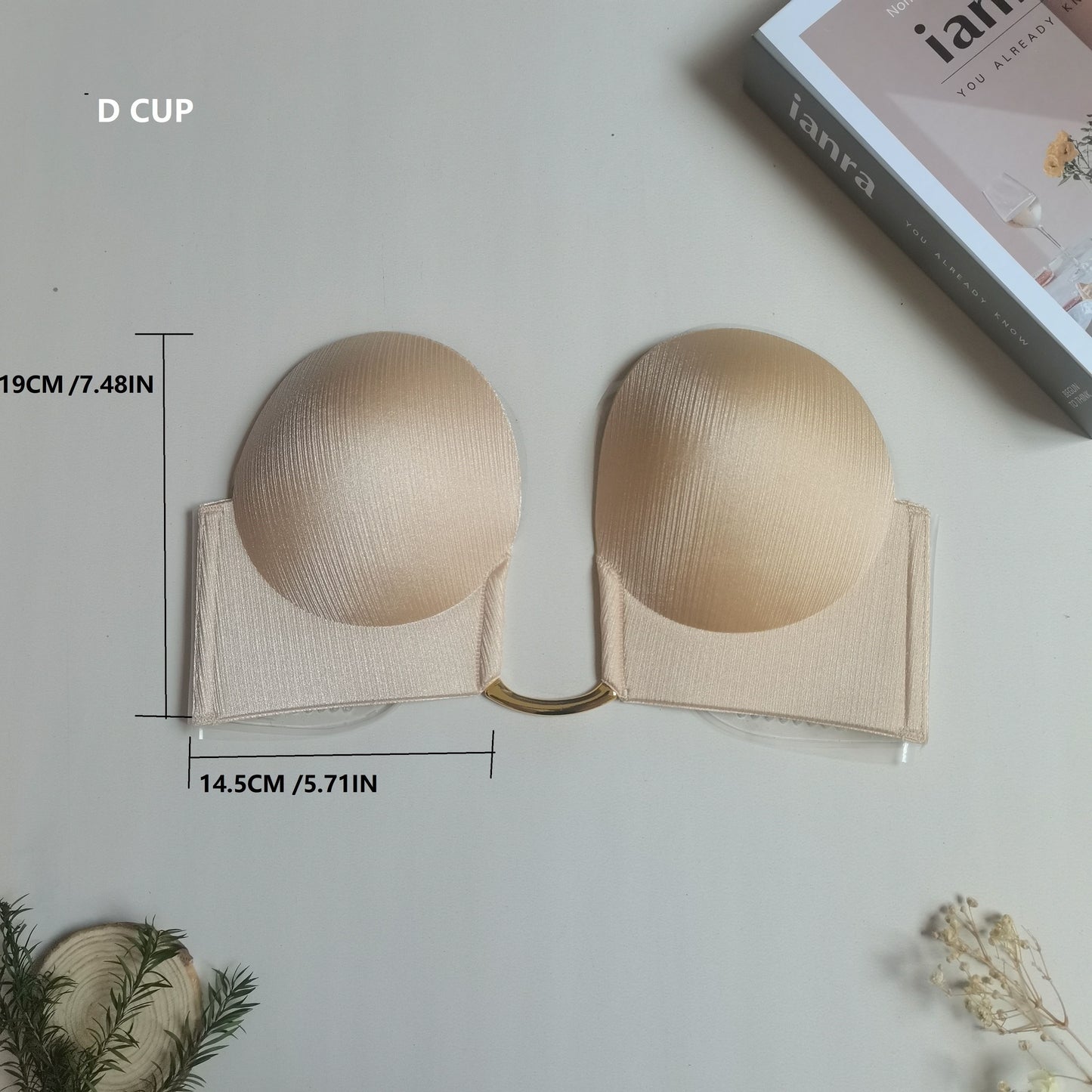 Invisible Lift Bra - Seamless, Strapless, Push-Up, Scoop Design, Comfortable, Breathable, Adjustable, Reusable, Women's Lingerie & Underwear Accessories for Everyday Wear